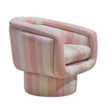 Pink PACE Collection Swivel Lounge Chair, 1970