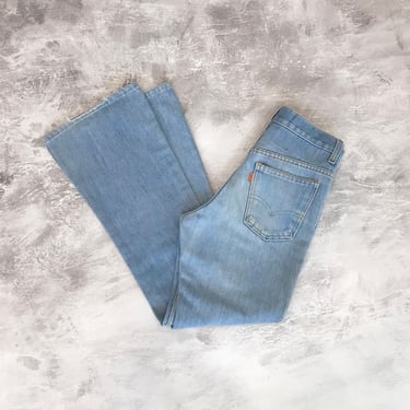 70's Vintage Levi's 746 Orange Tab Jeans / Size 22 23 XXS 