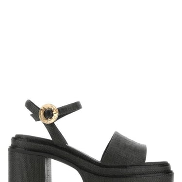 Cult Gaia Women Black Raffia Azariah Sandals