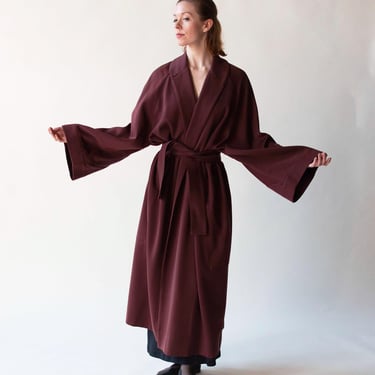 1980s Burgundy Coat | Azzedine Alaïa 