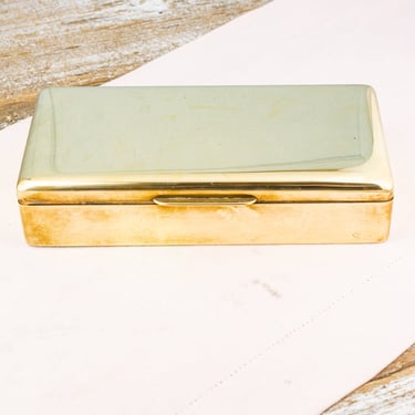 Vintage Large Brass Cigarette Case