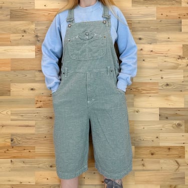 Esprit Vintage Lightweight Long Dungarees Overalls Shorts 