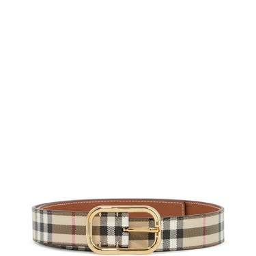 Burberry Ered Fabric Belt With Coating Women