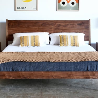 Bed No. 4 – Timeless Handmade Shaker-Style Bed Frame | Solid Wood | Custom Hardwood Options | Platform Storage Bed Option 