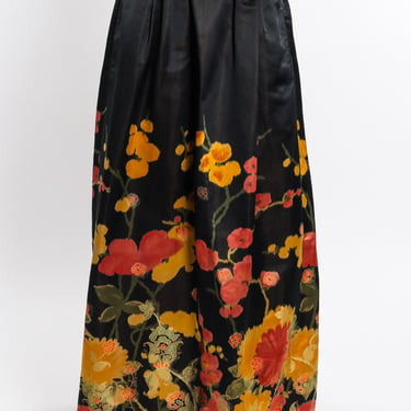 Floral Satin Ball Skirt