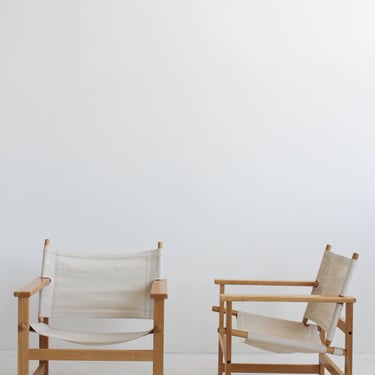 Canvas Sling Lounge Chair