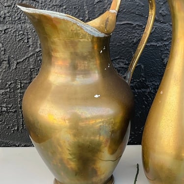 Large Brass Pitcher