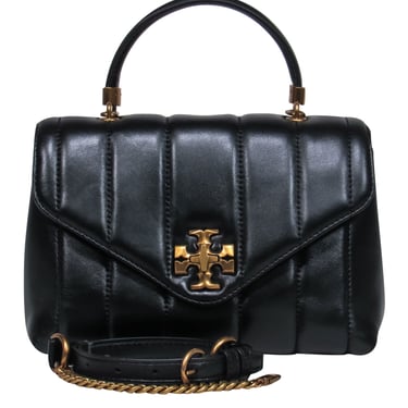 Tory Burch - Black Quilted Crossbody Bag w/ Strap