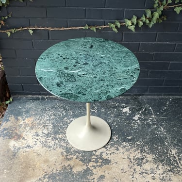 Knoll Green Verdi Alpi Marble Side Table Rare Mid-Century Cocktail Vintage 1960s 