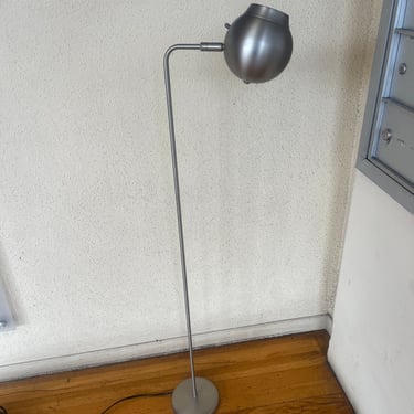 Space Age Eyeball Floor Lamp by Robert Sonneman in Brushed Steel