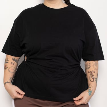 Shop Journal - Black Side Cut Out Tee (2X)