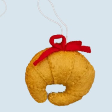 Felt Croissant Ornament