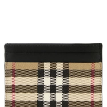 Burberry Men Printed Canvas Card Holder