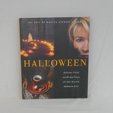 Halloween (2001) by Martha Stewart - Vintage Cooking and Craft Book - Best of Martha Stewart Living - Pumpkin Carving Face Painting Cookbook 
