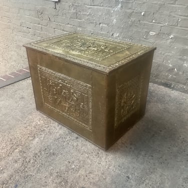 Brass Clad Kindling Box