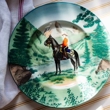 vintage royal staffordshire plate "the mountie"