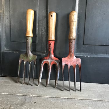 English Garden Tool, Fork, Wood Handle, Made in England, Iron, Steel, Hand Tool, Planting Gardening Tool, Sold by Each 