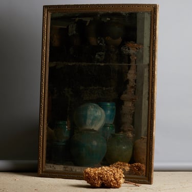 Late 18th Century Two Part Mirror with Original Glass