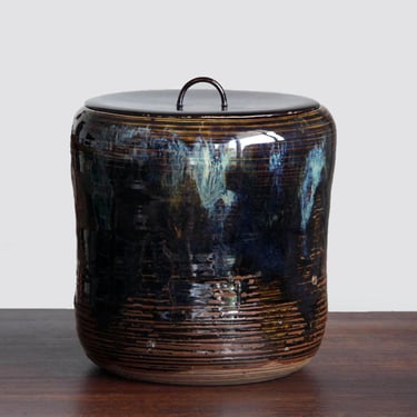 Tea Ceremony Mizusashi by Kamei Miraku XIII | Takatori Pottery Water Jug 