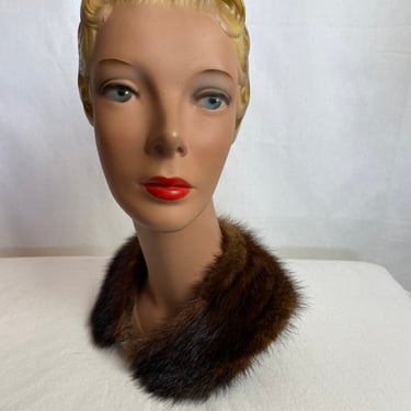 50’s mink fur collars Women’s 1950’s fashion brown Peter pan collar pinup special occasion accessory sweater cardigan jackets 