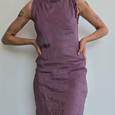 Violet Bias Cut Silk Dress (M)