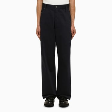 Ami Paris Dark Blue Regular Trousers Men