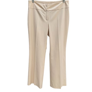 INC Womens Petite Banana Cream Low Rise Flat Front Straight-Leg Dress Pants 12P