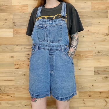 90's Vintage Denim Overall Dungarees Shorts 