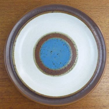 Vintage Denby Potter's Wheel Blue | 8" Salad Plate | David Yorath | Gill Pemberton | England 