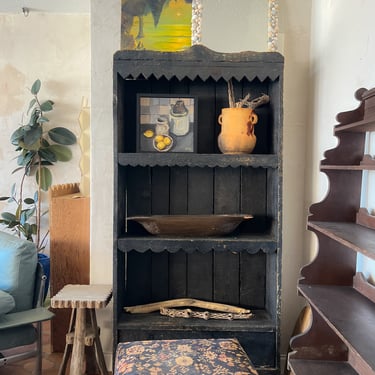 Mexican Scalloped Vintage Cabinet