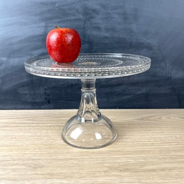 Antique Tiffin EAPG ball & swirl cake stand - late 1800s 