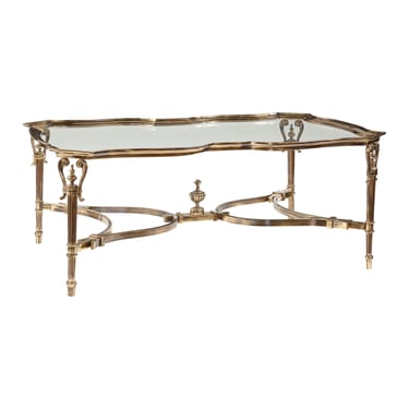 Maitland-Smith "Venice" Cocktail / Coffee Table Brass & Glass ~ 10K On WayFair (SHIPPING NOT FREE) 