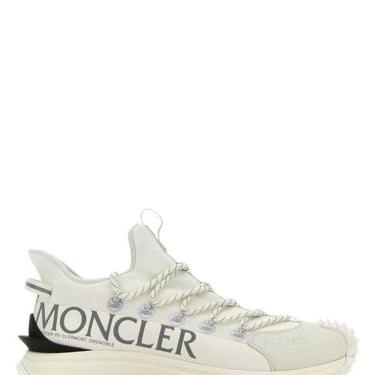 Moncler Woman White Fabric And Rubber Trailgrip Lite2 Sneakers