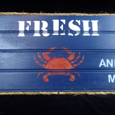 ws/&quot;Fresh&quot; Maryland Crab Sign