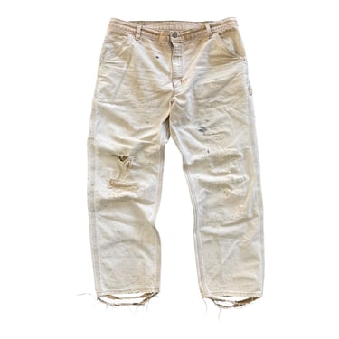 Cream Reworked Carhartt Pants | 33x32 | 90s