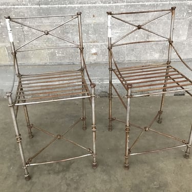 Metal Patio Chair Pair (Seattle)