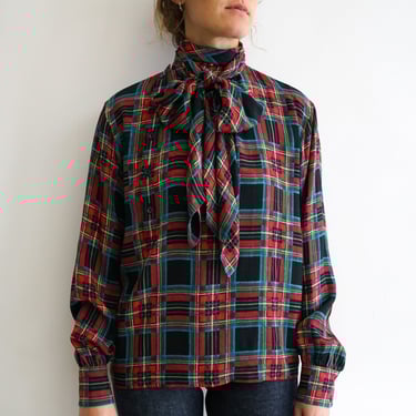 80s Yves Saint Laurent Silk Blouse