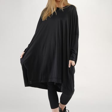 Oversized Drop Shoulder Jersey Dress