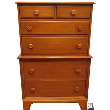 DAVIS CABINET Co. Colonial Style Solid Hard White Mountain Maple 34" Chest on Chest 