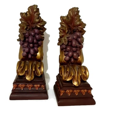 Acanthus And Grape Bookends - Italian Style Sconces