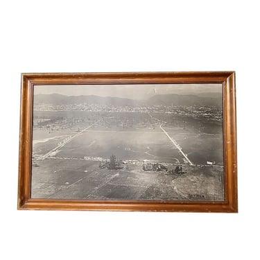 Framed 1922 Miracle-Mile Los Angeles Los Angeles Silver Print Photo 