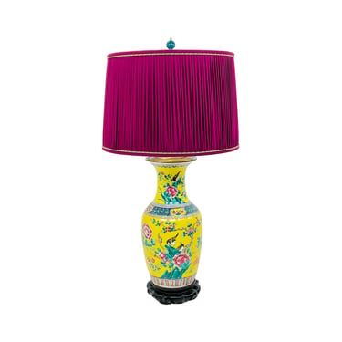 #1540 Antique Chinese Vase Lamp