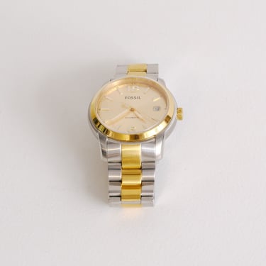 Fossil Gold/Silver Stainless Steel Watch