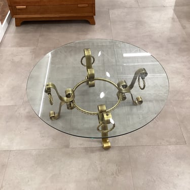 Round Glass Top Coffee Table