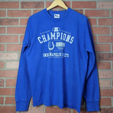 Vintage 1999 NFL Indianapolis Colts Football ORIGINAL Longsleeve Tee - Large 