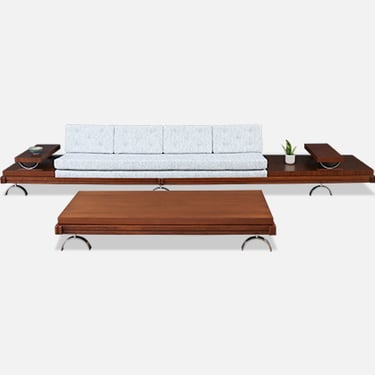 California Modern Sofa with Table Set by Martin Borenstein