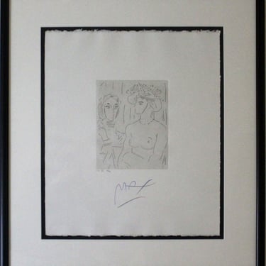 Peter Max Homage to Picasso Volume 5 Etching XX Modern Signed 1993 Framed 