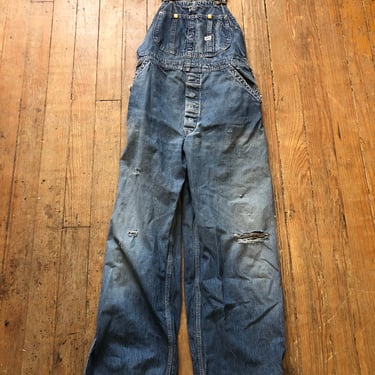 1960s Lee Jelt Denim Overalls Medium 