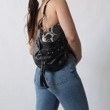 2000s DKNY Leather Shoulder Bag