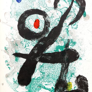 Joan Miro, Le Faune from Derriere le Miroir, Lithograph 
